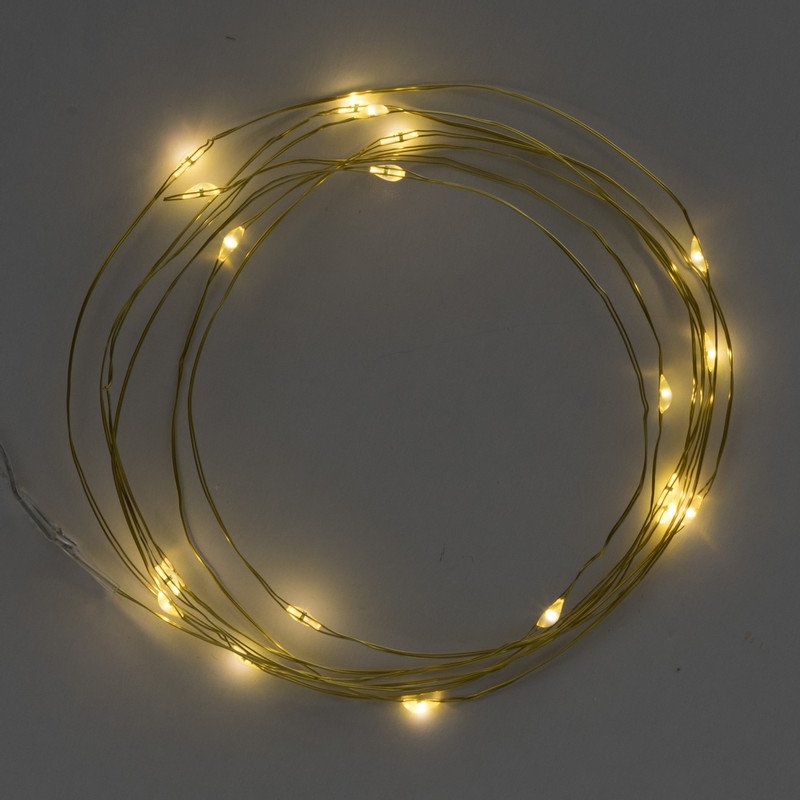 Draadverlichting - warm wit licht - 20 led lampjes 