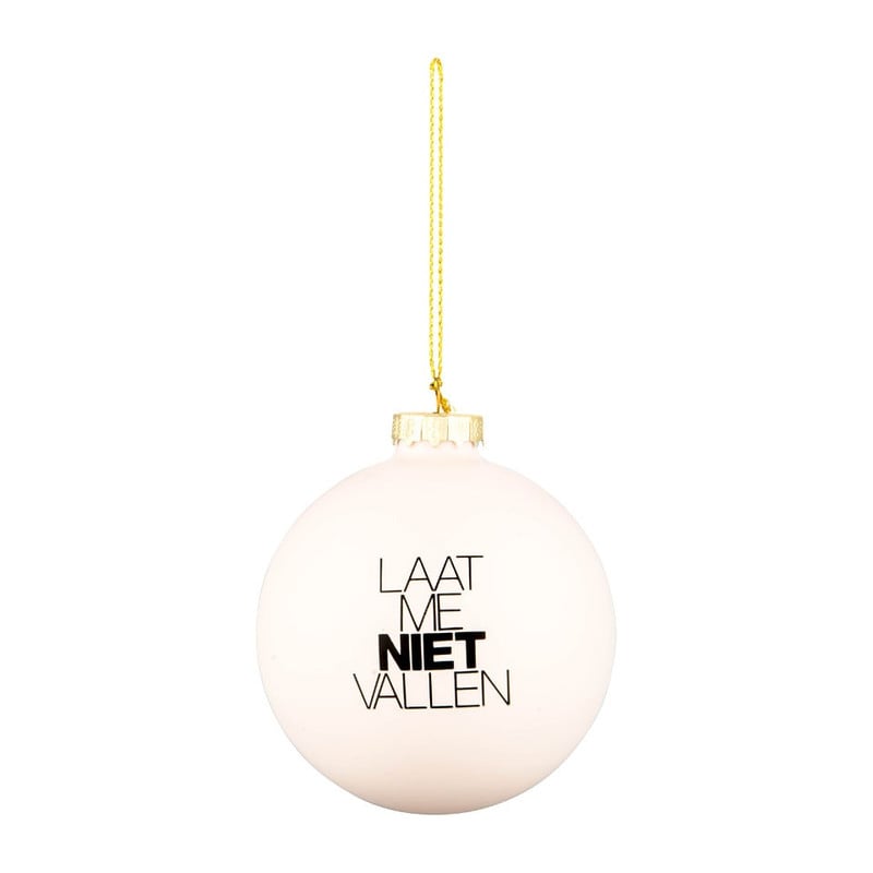 LINDA.foundation kerstbal - laat me niet vallen