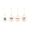 LINDA.foundation kerstbal - lief - set van 4