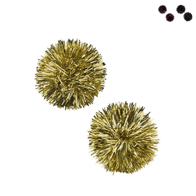 Inpak pompons - diverse kleuren - set van 2 