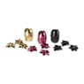 Lint en strik - rood/zwart/goud - 12 stuks