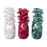 Kerst cadeaulinten en strikken mix - wit/groen/rood - set van 12