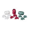Kerst cadeaulinten en strikken mix - wit/groen/rood - set van 12