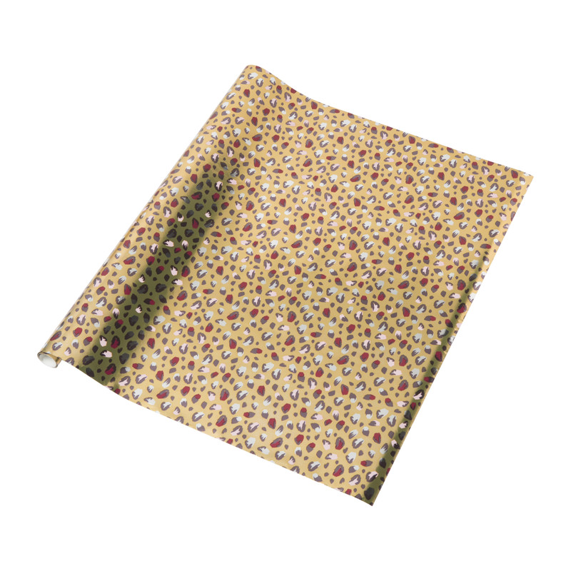 Inpakpapier luipaard - goud - 70x200 cm 