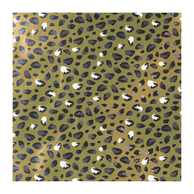 Inpakpapier luipaard - goud - 70x200 cm 