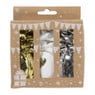 Cadeaulinten en strikken mix - goud/zilver/wit - set van 12 