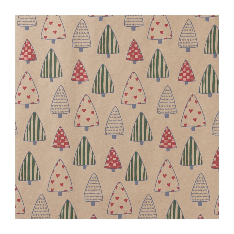 Kerst inpakpapier kraft - diverse varianten - 70x200 cm