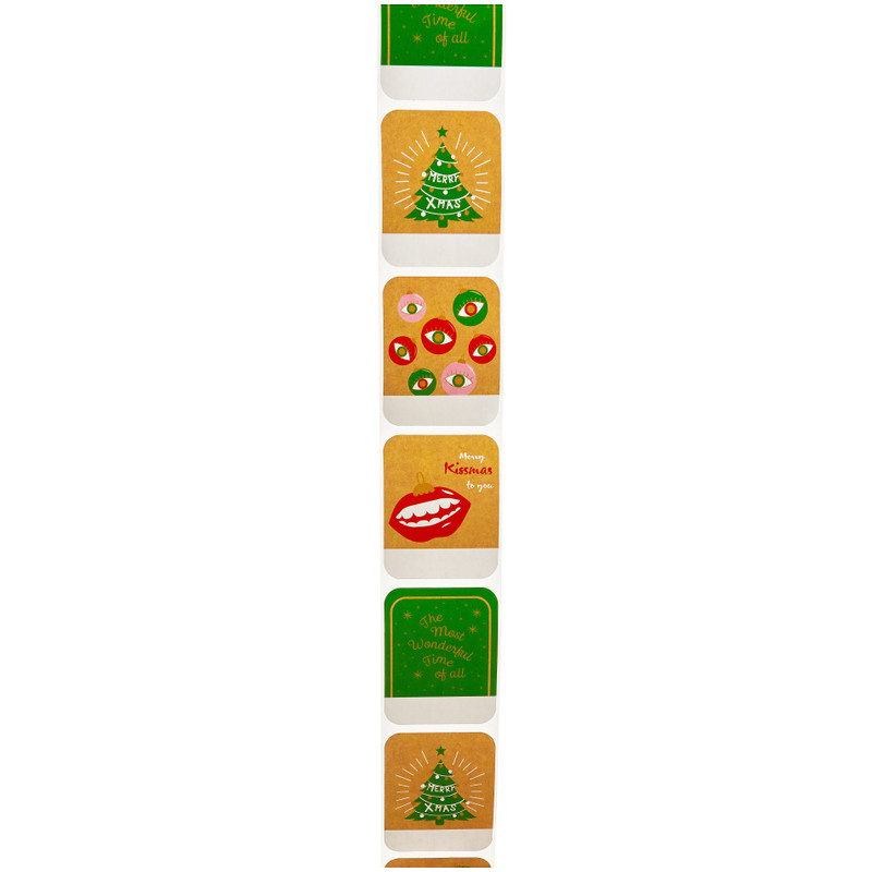 Naamstickers kerst - set van 50