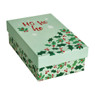 Cadeaudoos - kerst hulst - 16x10x5 cm 