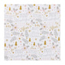 Kerst inpakpapier wonderful time - multikleur - 70x200 cm
