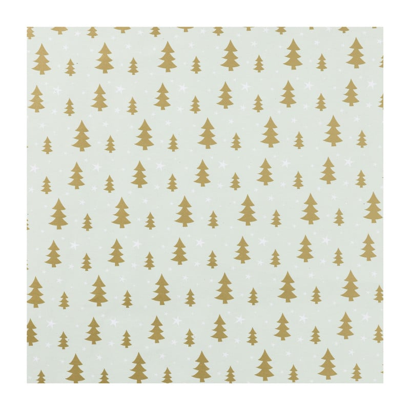 Kerst inpakpapier boompjes - multikleur - 70x200 cm