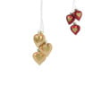 Kerstbal hartje - diverse kleuren - 3.4x1.5x3.4cm