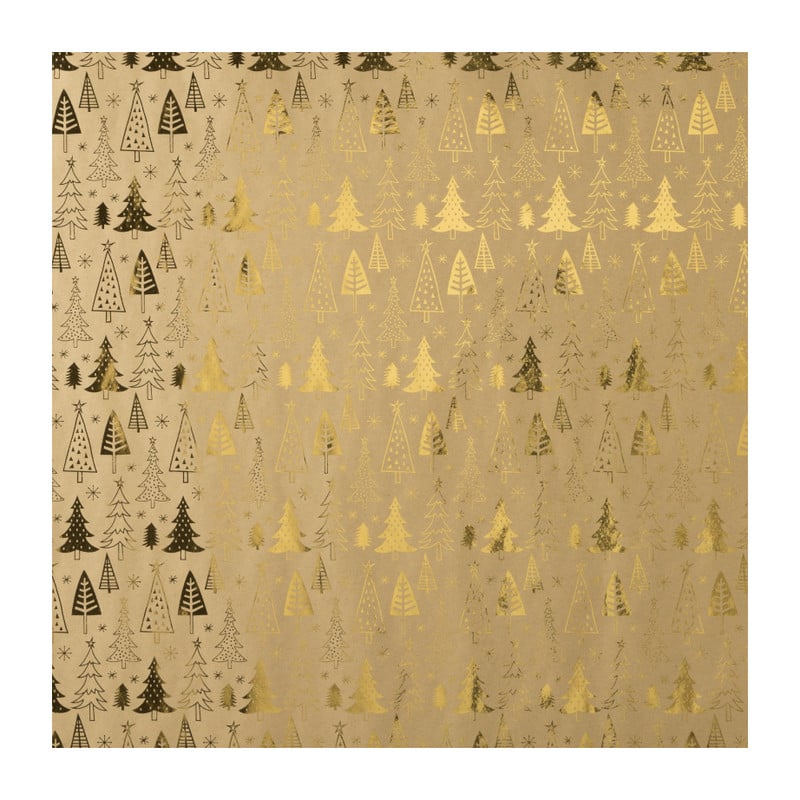 Kerstpapier hotstamp - diverse varianten - set van 2