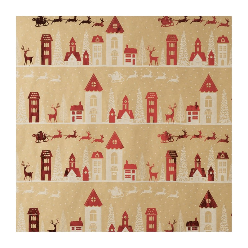 Kerstpapier hotstamp - diverse varianten - set van 2