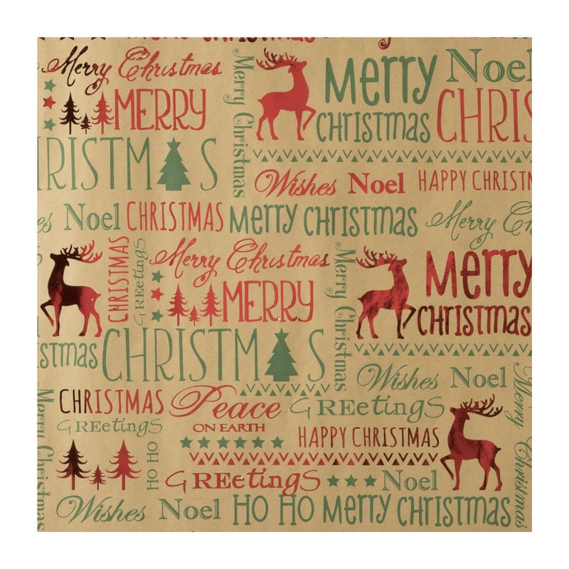 Kerstpapier hotstamp - diverse varianten - set van 2