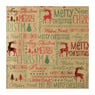 Kerstpapier hotstamp - diverse varianten - set van 2
