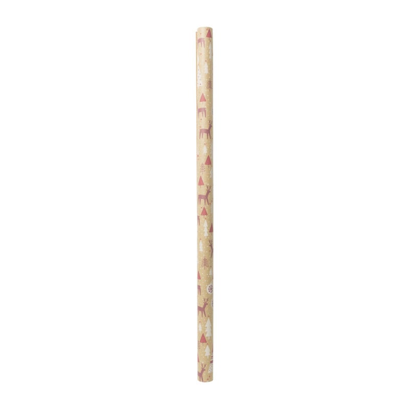 Kerstpapier kraft - diverse varianten - 200x70 cm