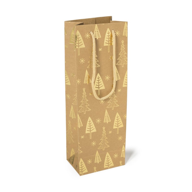 cadeautas voor flessen - diverse kleuren - 12x8.5x35cm