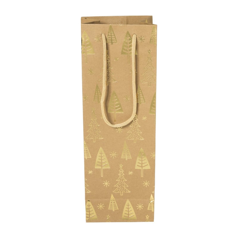cadeautas voor flessen - diverse kleuren - 12x8.5x35cm