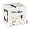 Kerst naamstickers - diverse varianten - set van 50
