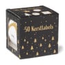 Kerst naamstickers - diverse varianten - set van 50