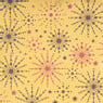 Kerst inpakpapier ster - goud - 70x200 cm