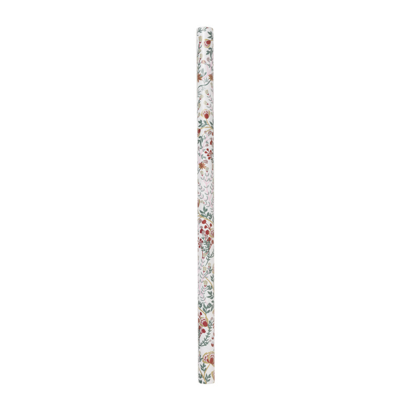 Inpakpapier bloem - wit - 70x200 cm
