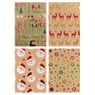 Inpakpapier hotstamp kraft - set van 2 -70x150 cm