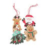 Hang tags kerst - multikleur - set van 8