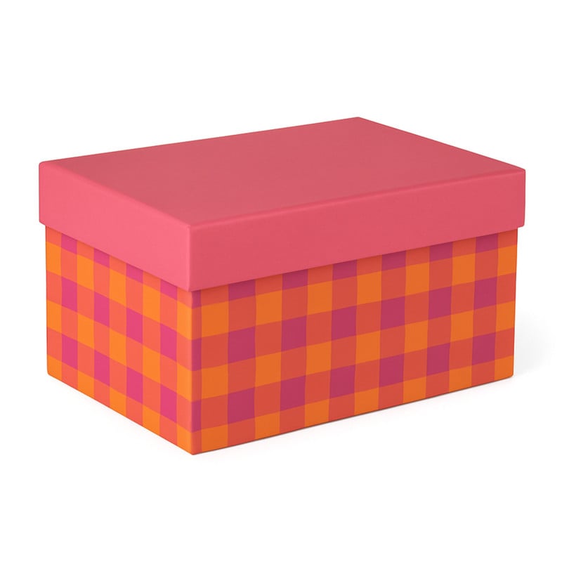 Kerst cadeau doos groot - multikleur - 9.5x21.5x16 cm