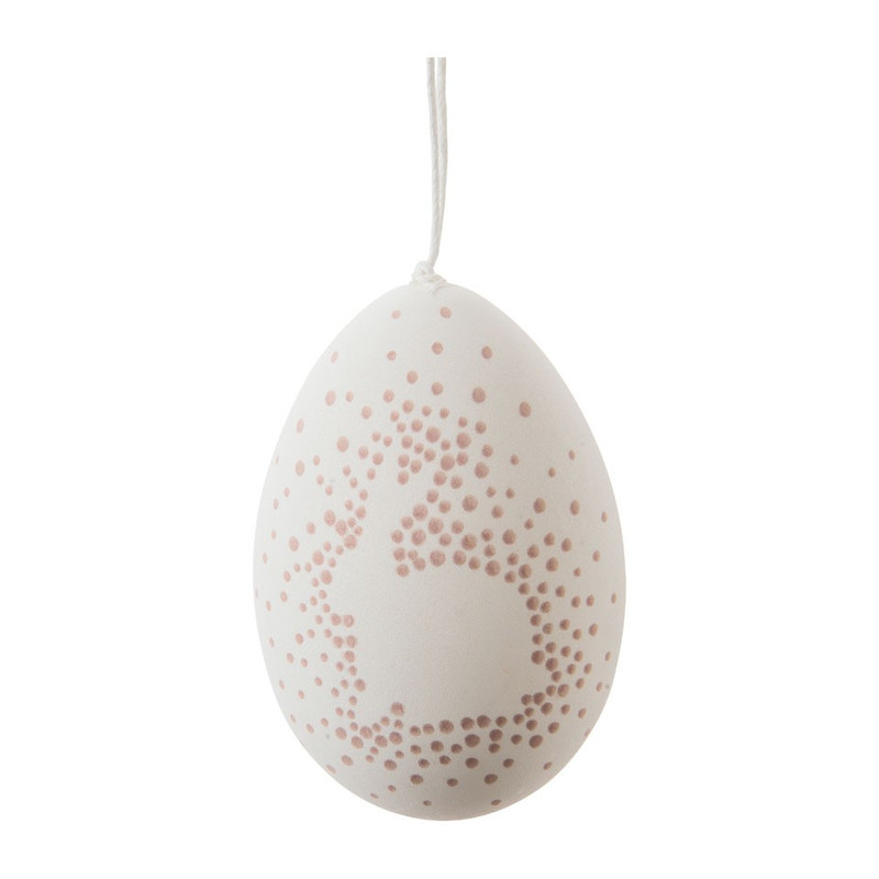 Ei hanger - wit/roze