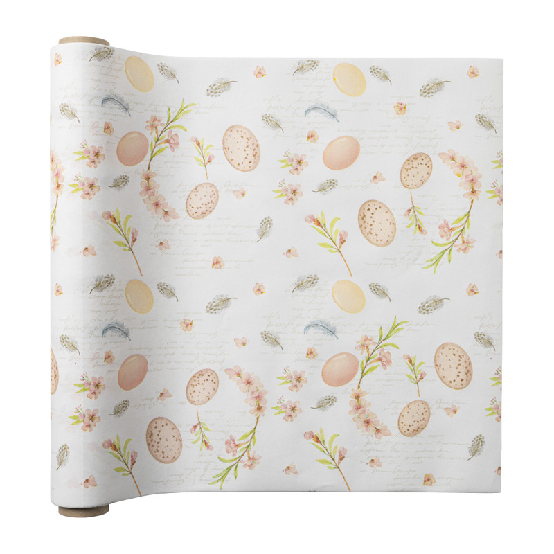 Duni tafelloper 3-in-1 rol - lovely pasen - 40x480 cm