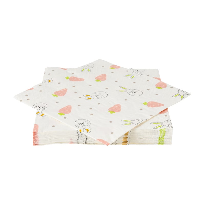 Servetten paasfiguren - 16.5x16.5 cm - set van 20