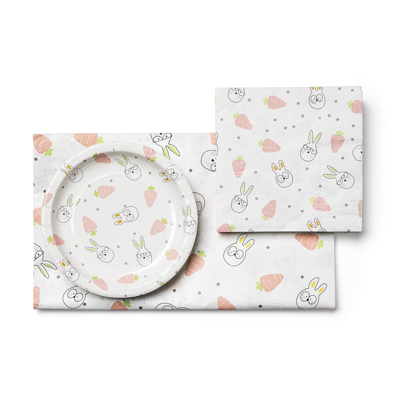 Servetten paasfiguren - 16.5x16.5 cm - set van 20