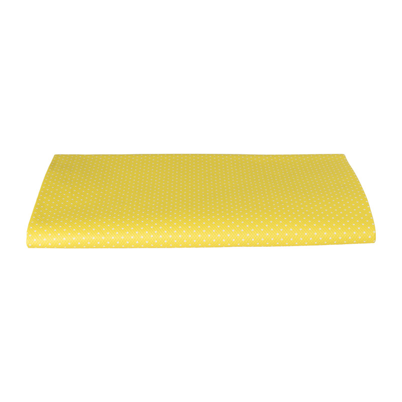 Tafelkleed dots - geel - 140x220 cm