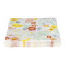 Servetten bloemen - geel/groen/roze - 33x33 cm