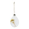 Paashanger ei plat droogbloem - diverse kleuren - 12x8x3 cm