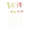 Veer op stok klein - diverse kleuren - 45 cm