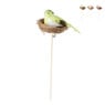 Vogelnestje op stok - diverse varianten - 24x11x7 cm