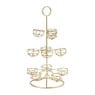 Etagere voor eieren - goud - 22x22x40,5 cm