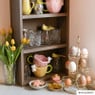 Etagere voor eieren - goud - 22x22x40,5 cm