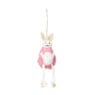 Hanger konijn pluche - 5,5x8x18 cm - diverse varianten