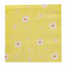Servet bloem - geel/oranje - set van 12 - 33x33 cm 