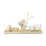 Dienblad met paasdeco - 13.8x40x12.5 cm
