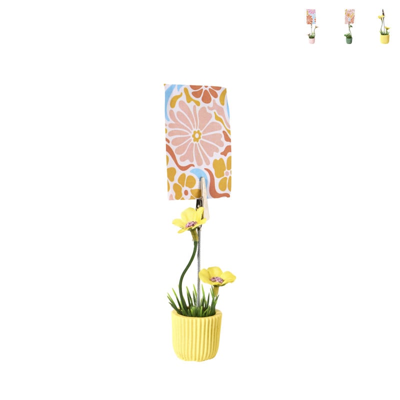 Fotoclip bloempot - diverse kleuren - ø3.4x11 cm