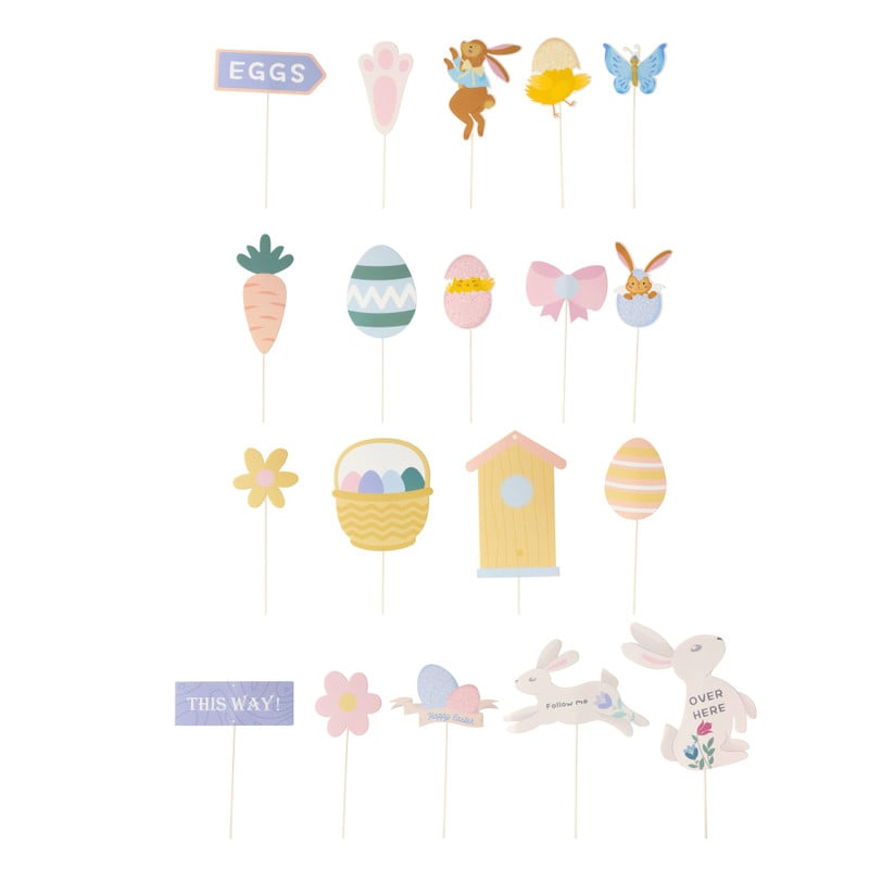 Zoek kit paaseieren - stickers - set van 20