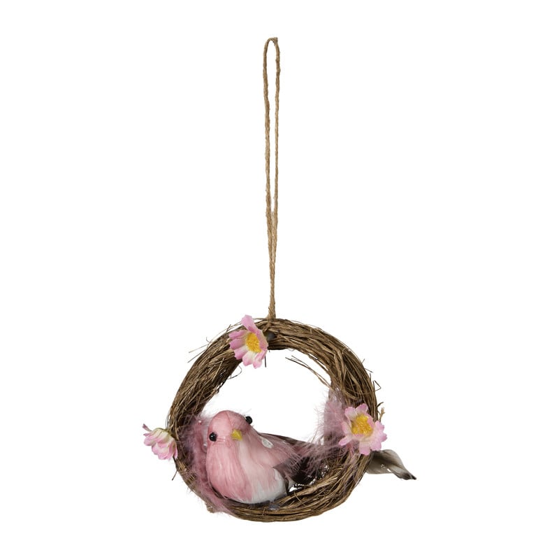 Hanger vogelnestje klein - diverse varianten - ø10 cm