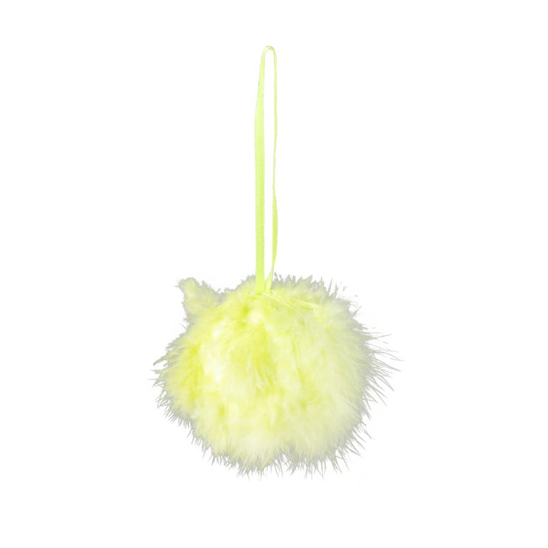 Hanger veren bol - diverse varianten - ø6 cm