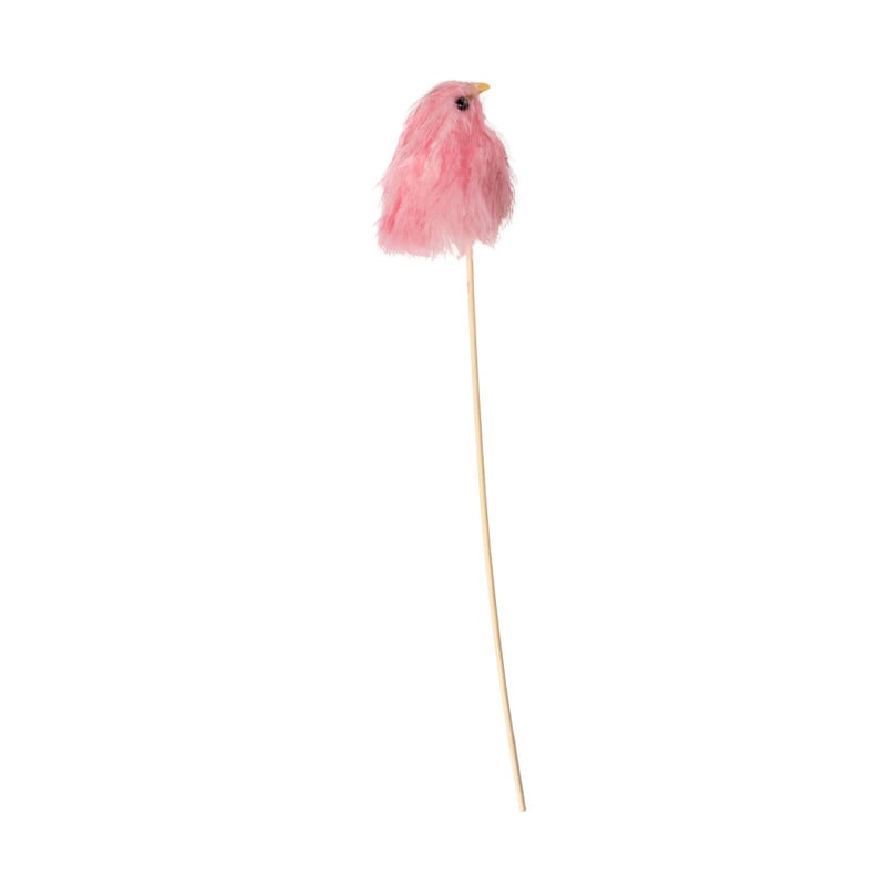 Kuiken op stok veren - diverse varianten - 33x5x3 cm