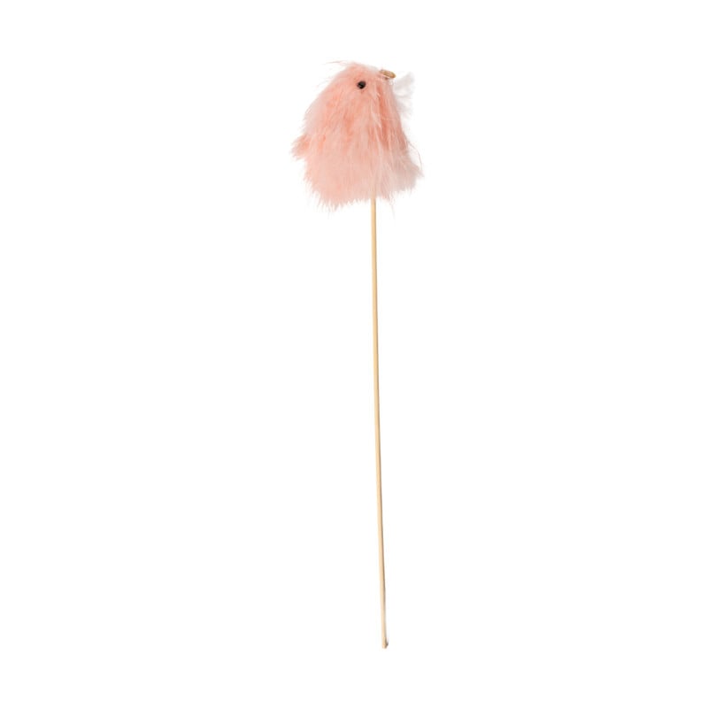 Kuiken op stok veren - diverse varianten - 33x5x3 cm